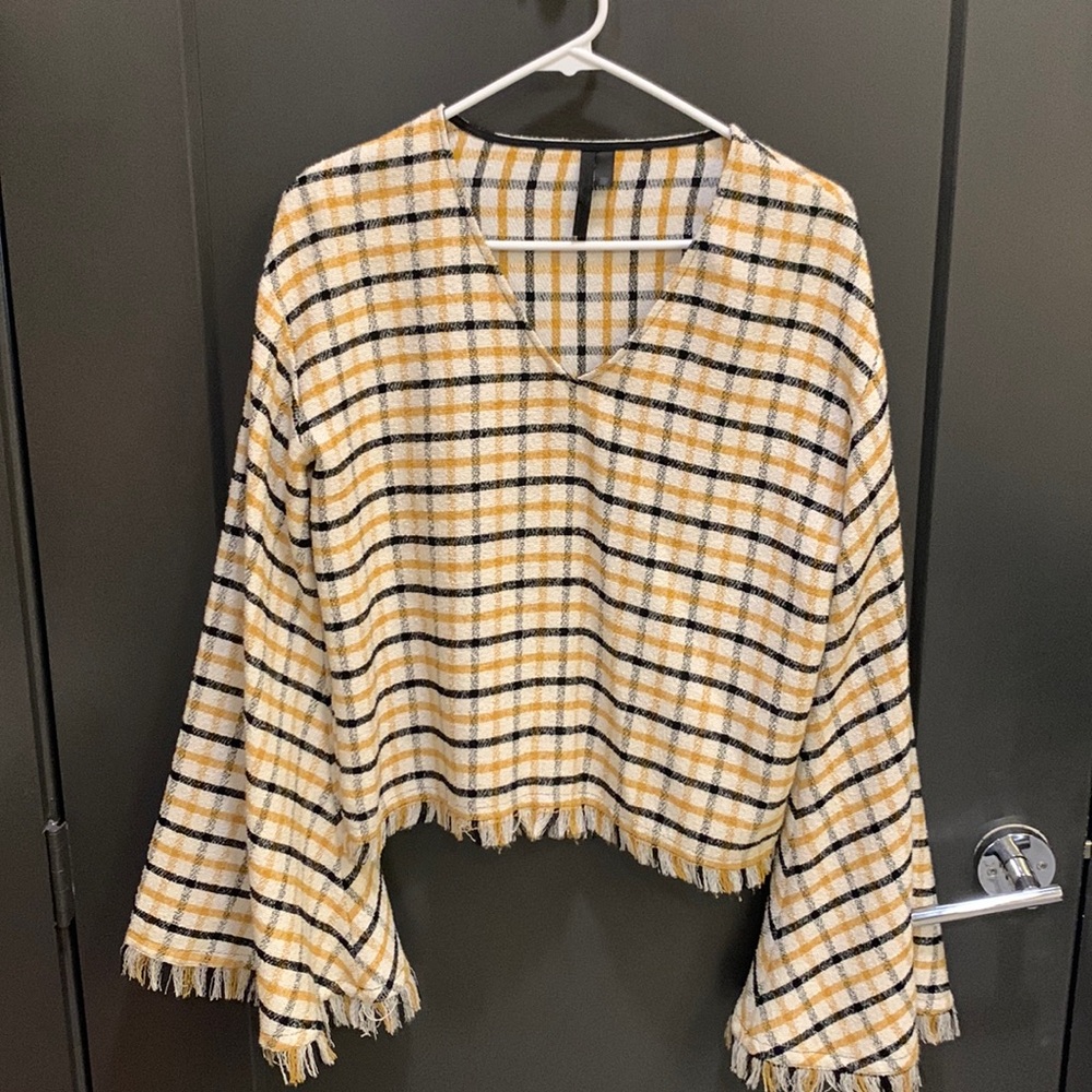 Top shop bell sleeved blouse